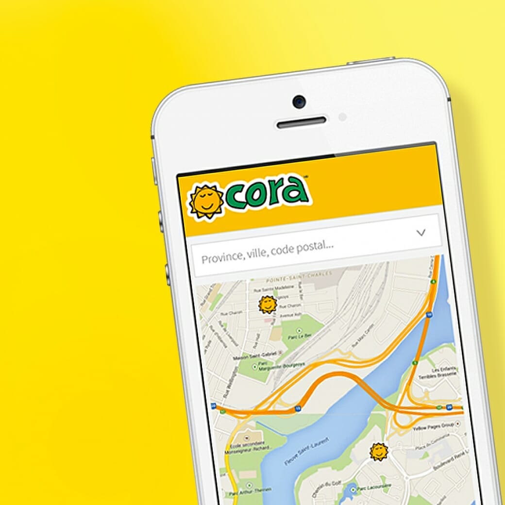 Vous pouvez désormais télécharger l’application mobile de Cora sur votre téléphone!