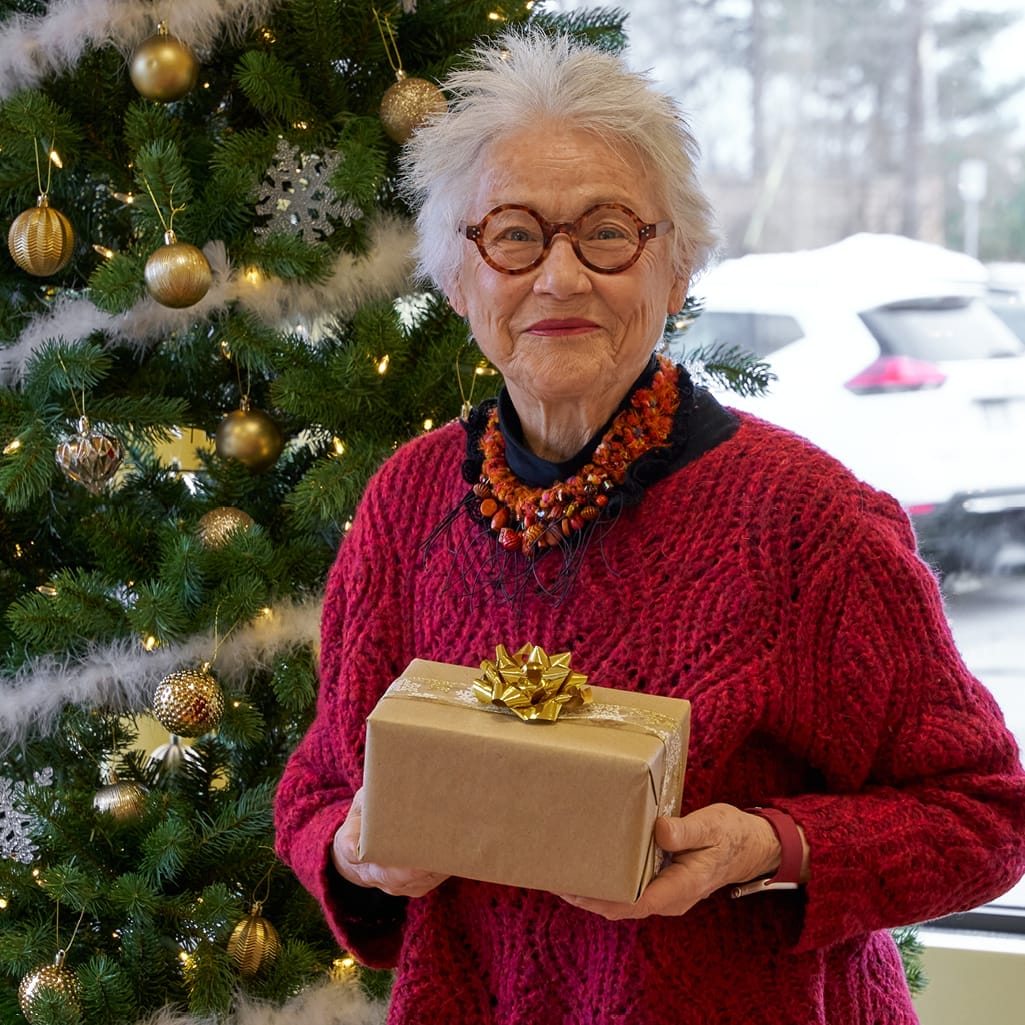 Quatre gros sapins de Noël